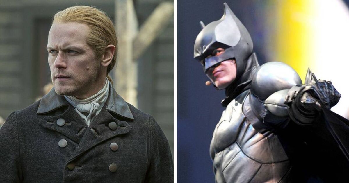 Outlander's Sam Heughan unrecognisable with jet black hair in resurfaced Batman pictures