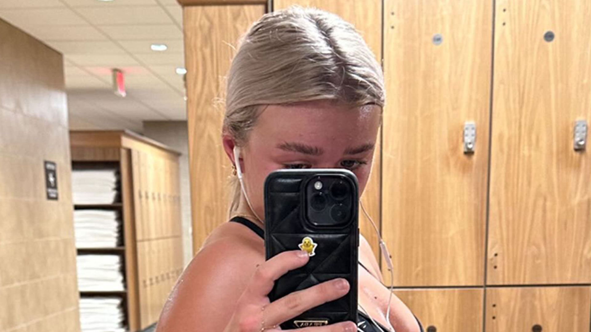 Paige Spiranac rival Katie Sigmond shows off her bum in skintight shorts and sports bra after workout