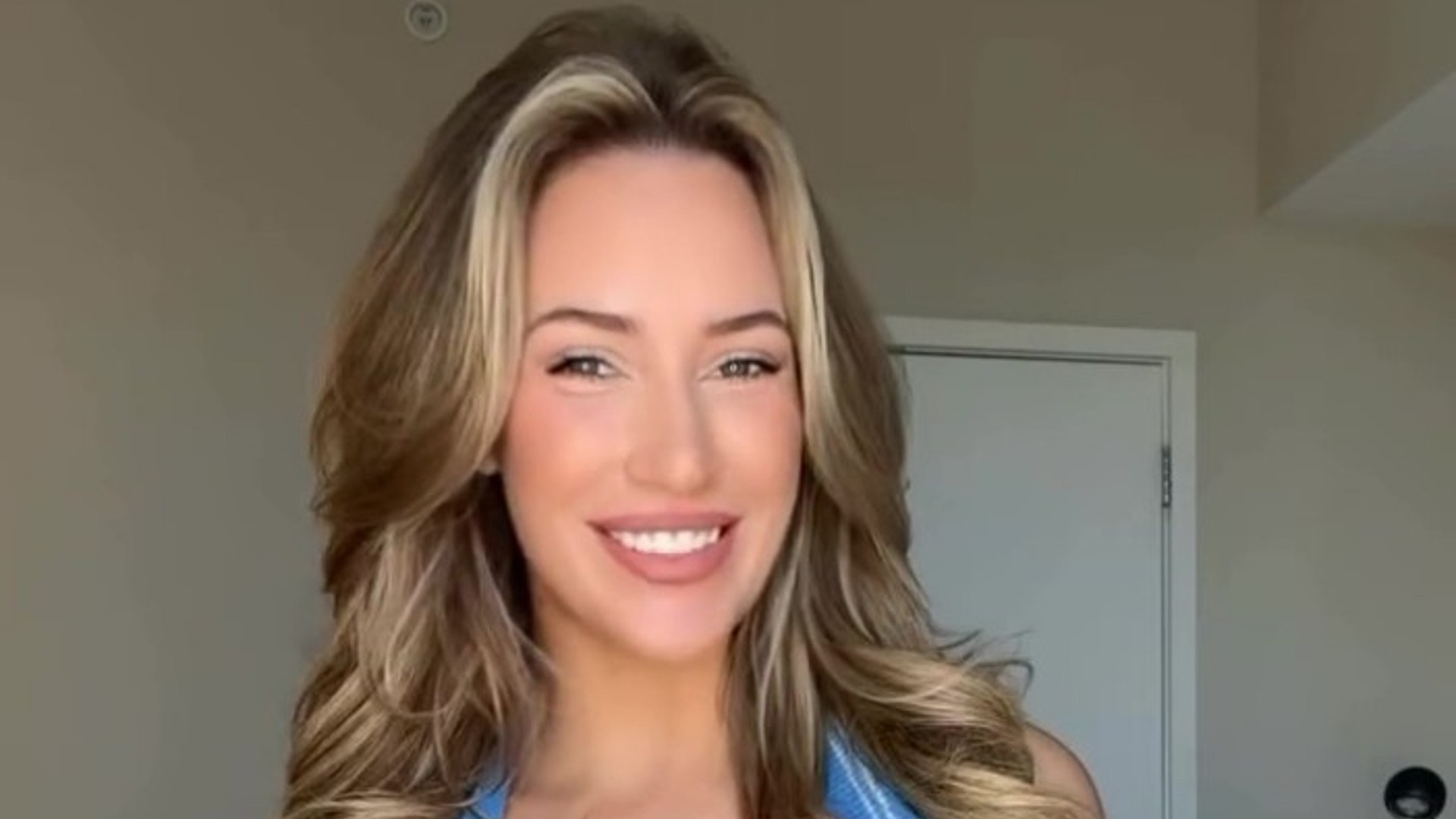 Paige Spiranac shows off glam new look as golf sensation sends fans into meltdown with low-cut top