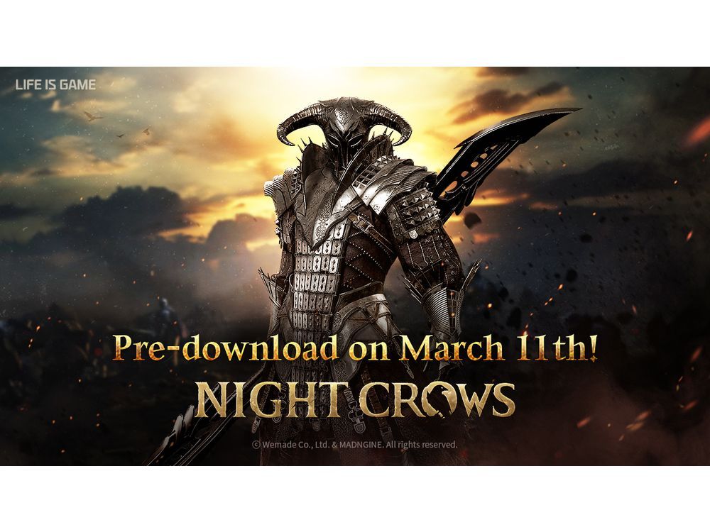 Pre-download NIGHT CROWS Global on March 11th
