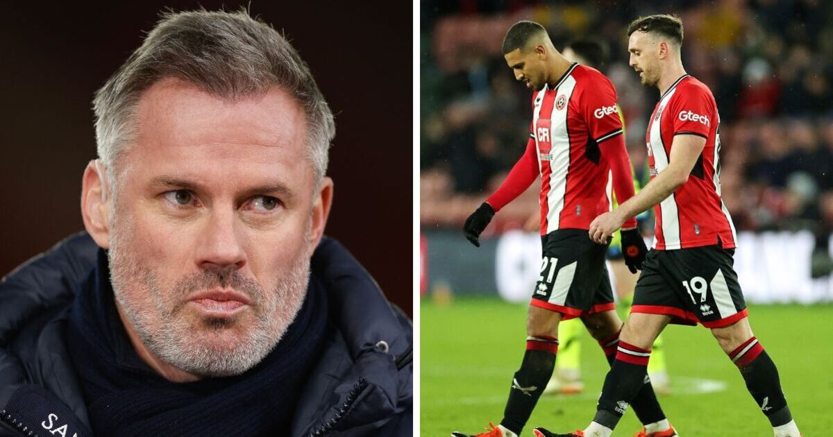 Sheffield United 'a disgrace' in Arsenal loss as Jamie Carragher destroys Blades