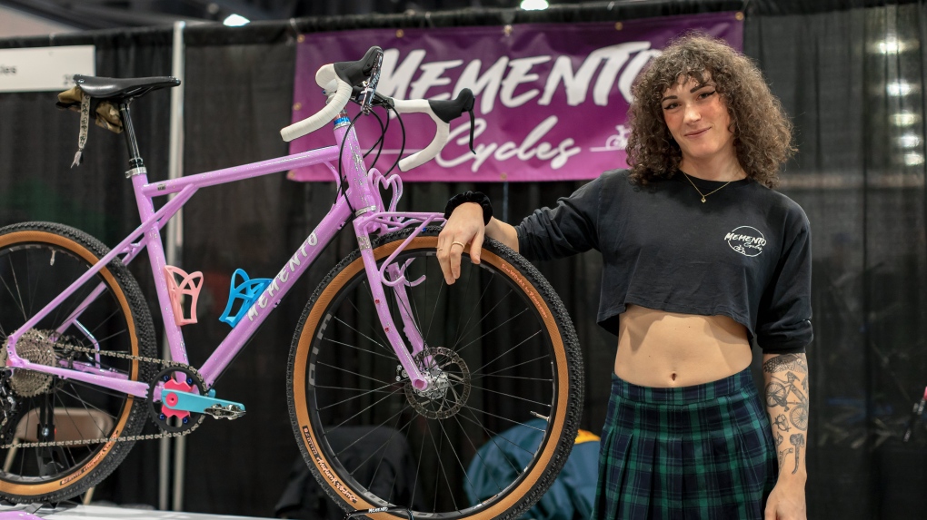 This trans-coloured bike custom built in Montreal took top prize in major trade show