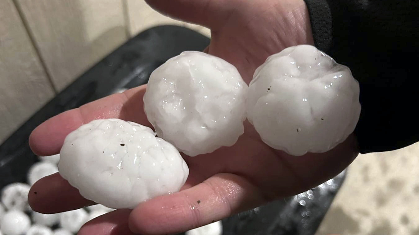Baseball-sized 'gorilla hail' hits Kansas and Missouri during severe storms