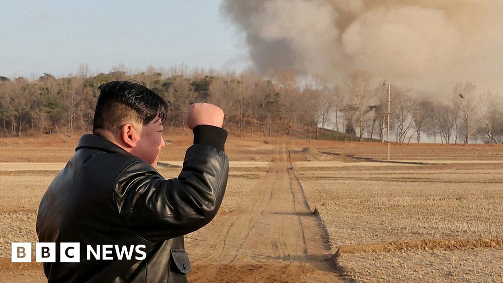 Watch: Kim Jong Un oversees rocket launcher drills