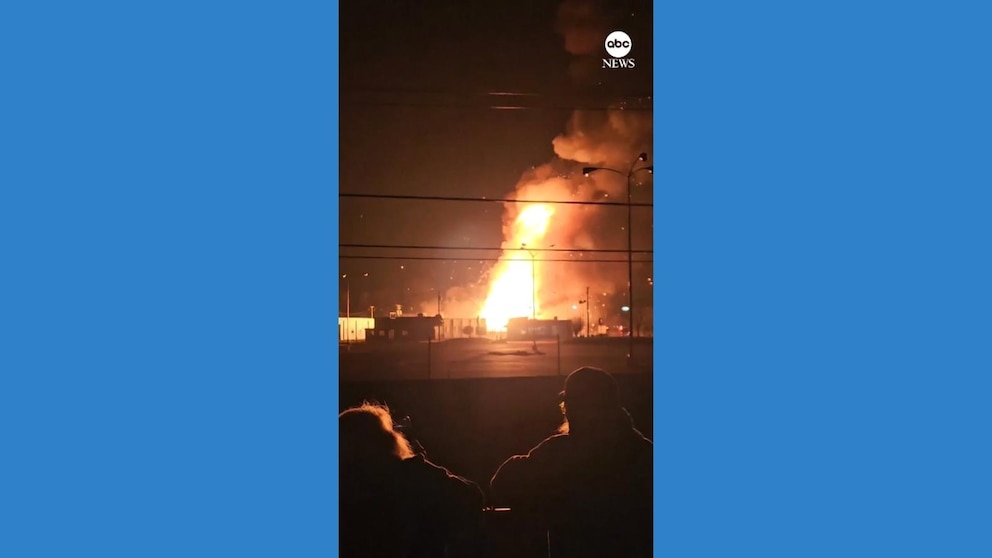 WATCH: 19-year-old killed after struck by canister following fiery explosion in Michigan