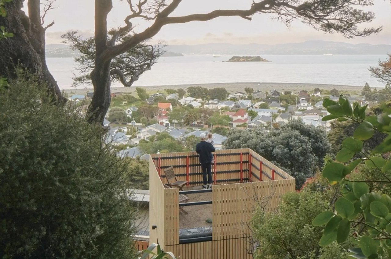 Tiny Timber Tower Was Airlifted And Tucked Into The Green New Zealand Landscape