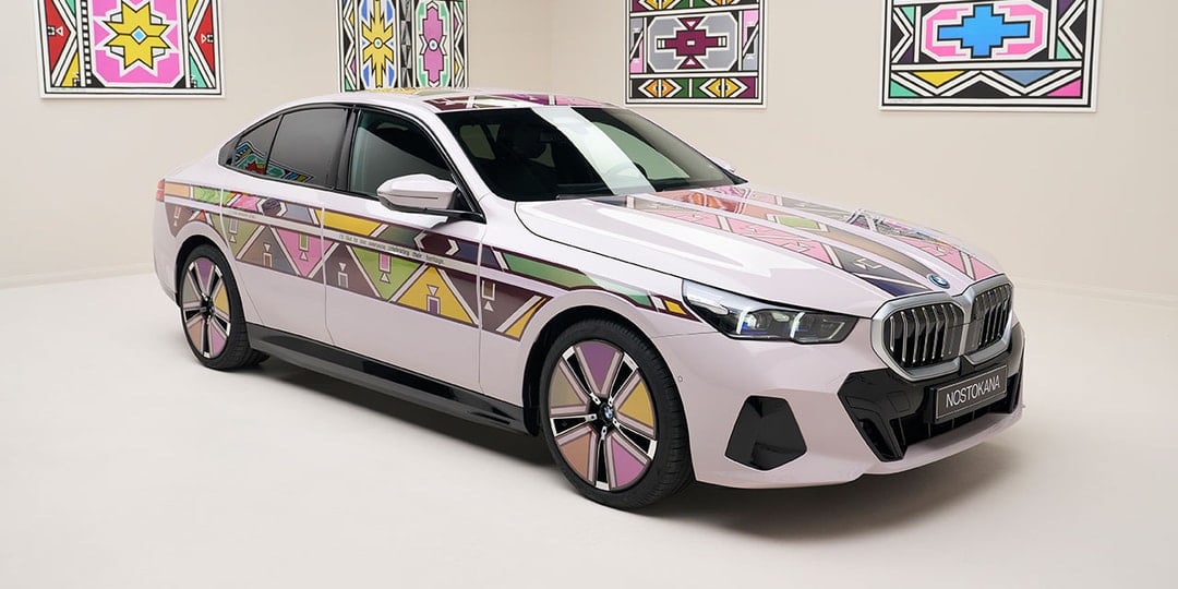 BMW Unveils It's 12th Art Car: The i5 Flow NOSTOKANA