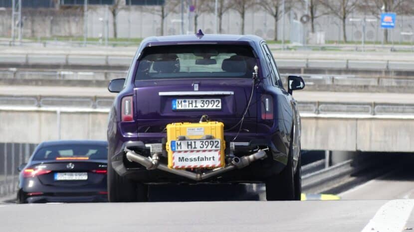 2025 Rolls-Royce Cullinan Spied Testing With Emissions Measurement Device