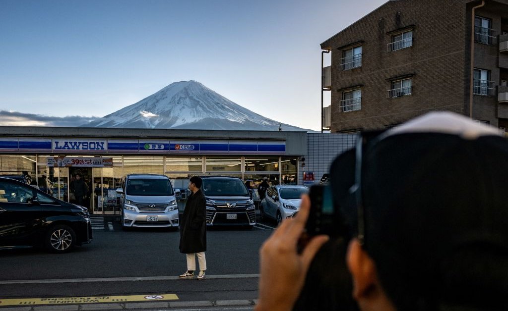 A Japanese Town, Frustrated by Overtourism, Is Blocking Its Instagram-Famous View of Mt. Fuji