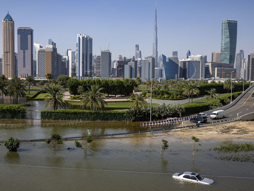 3 dead amid heavy flooding caused by record rain in the UAE