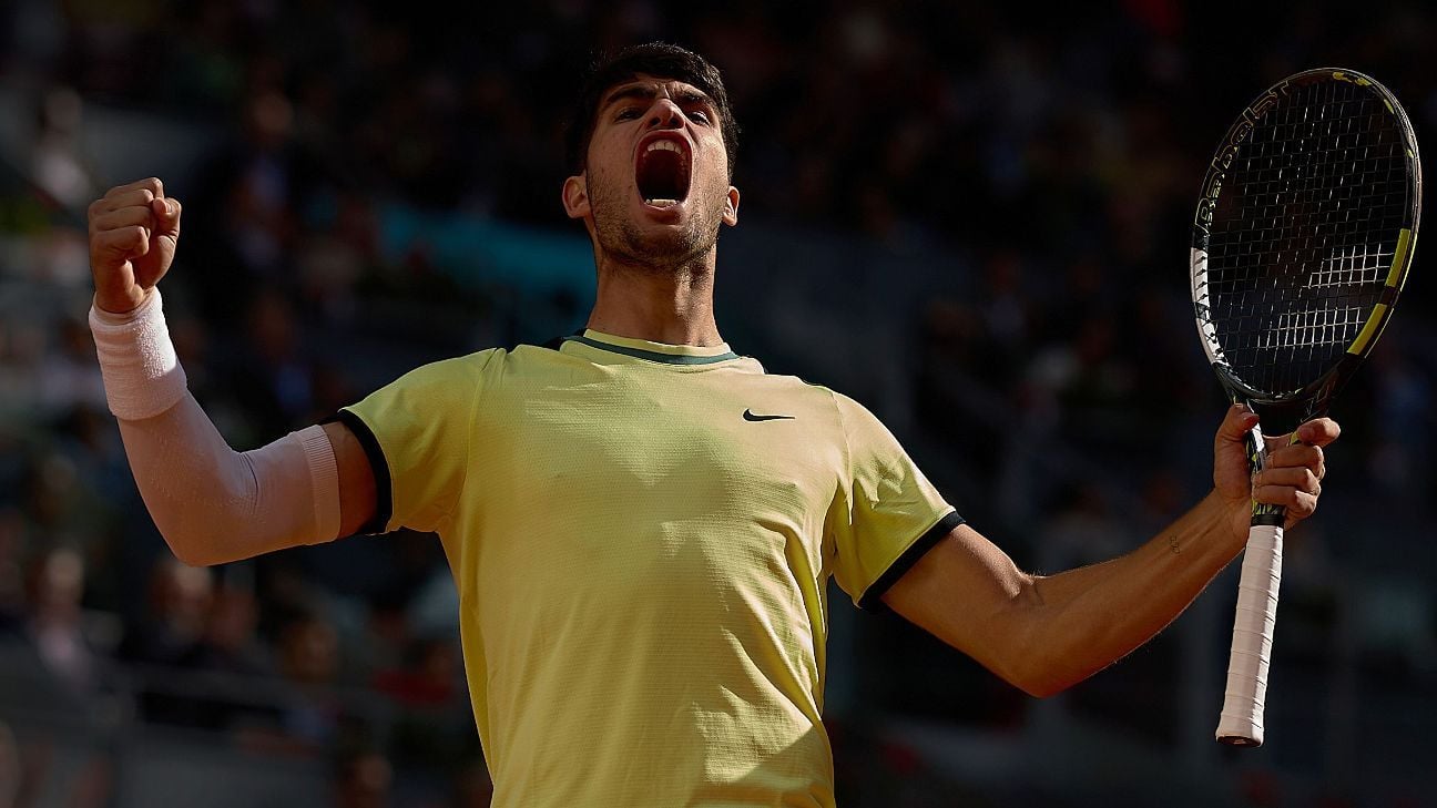 Alcaraz advances, Nadal falls at Madrid Open