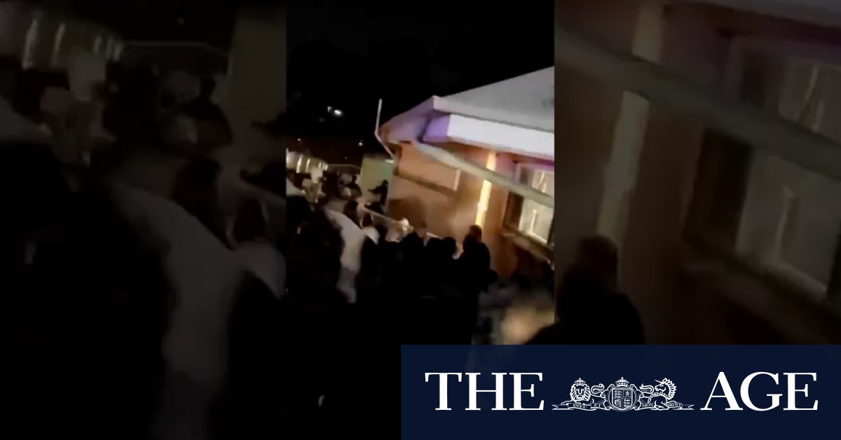 Angry crowd builds following stabbing of Christian leader