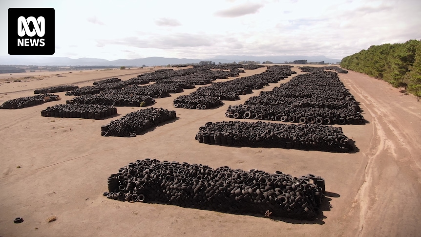 Australia produces millions of used tyres a year but many still go to landfills
