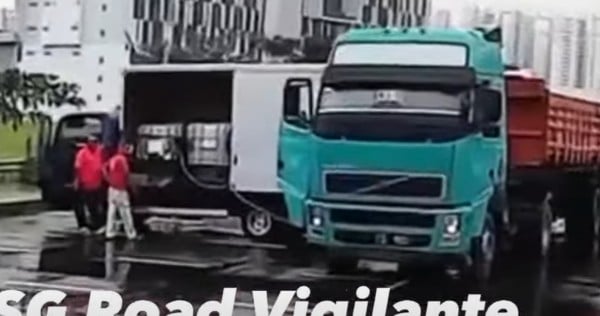 Back in a new spot? Illegal mobile petrol station captured on video at Woodlands car park