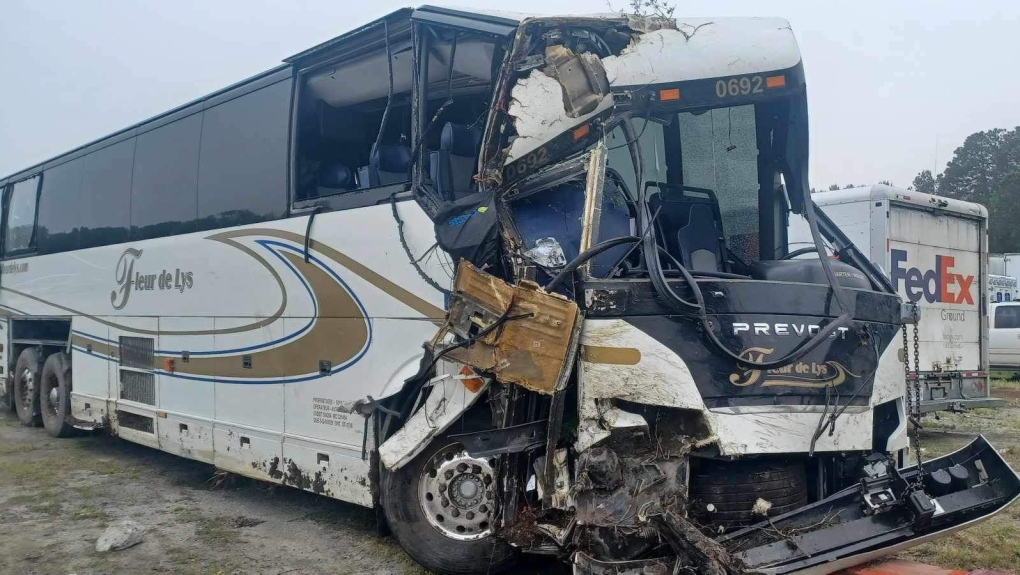 Baseball coach injured in Virginia bus crash carrying Quebec students