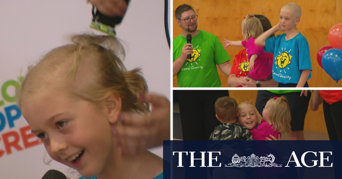 Boy shaves head to raise funds for childhood cancer