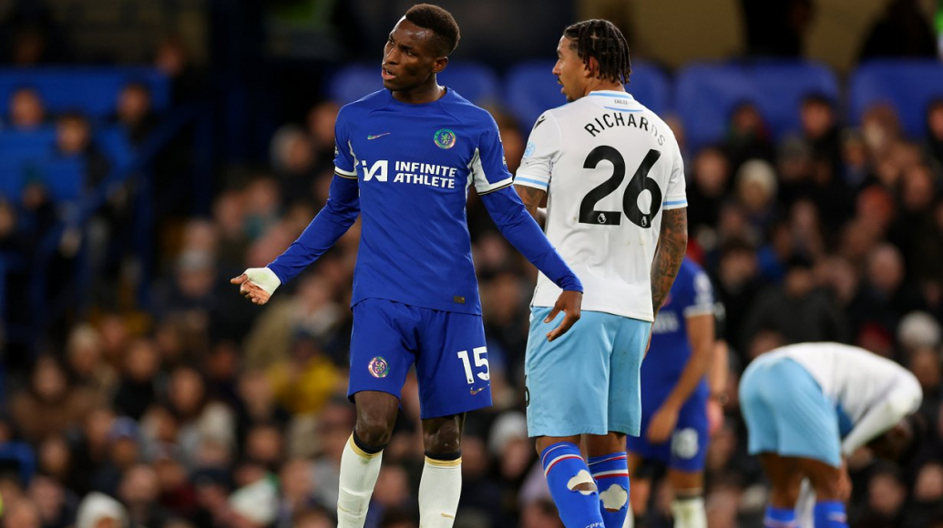 Caicedo and Chelsea forward Jackson clashed at end of Everton thrashing
