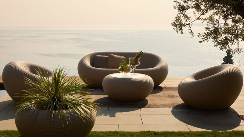 Chic Recyclable Outdoor Furniture - The Nami Collection by Qeeboo is Made with Polyethylene (TrendHunter.com)