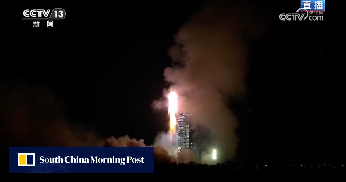 China sends trio to Tiangong space station from Gobi desert launch as authorities declare 2030 moon landing on track