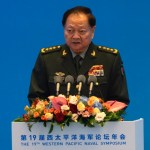 Chinese general takes a harsh line on Taiwan at an international naval gathering