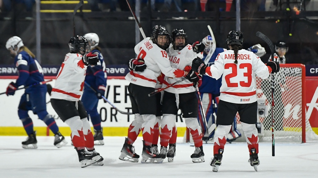 Danielle Serdachny scores OT goal to lift Canada to 6-5 win over U.S. in women's hockey world final