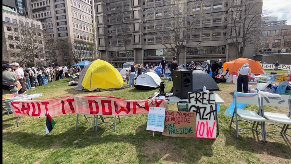 'Divest now': Students launch encampment at McGill University 