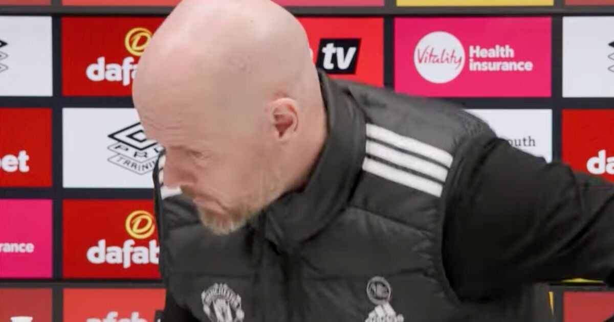 Erik ten Hag storms out of Man Utd press conference after David Moyes comparison