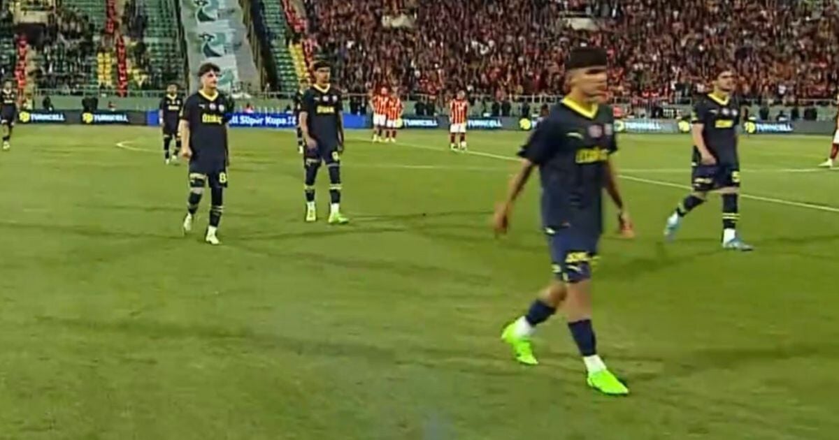 Fenerbahce chaos as team walk off to concede cup final to Galatasaray after just 1 minute