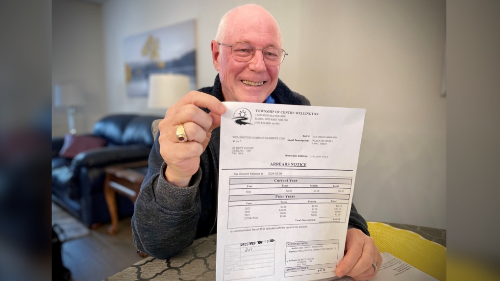 Fergus, Ont. man feels nickel-and-dimed for $0.05 property tax bill 