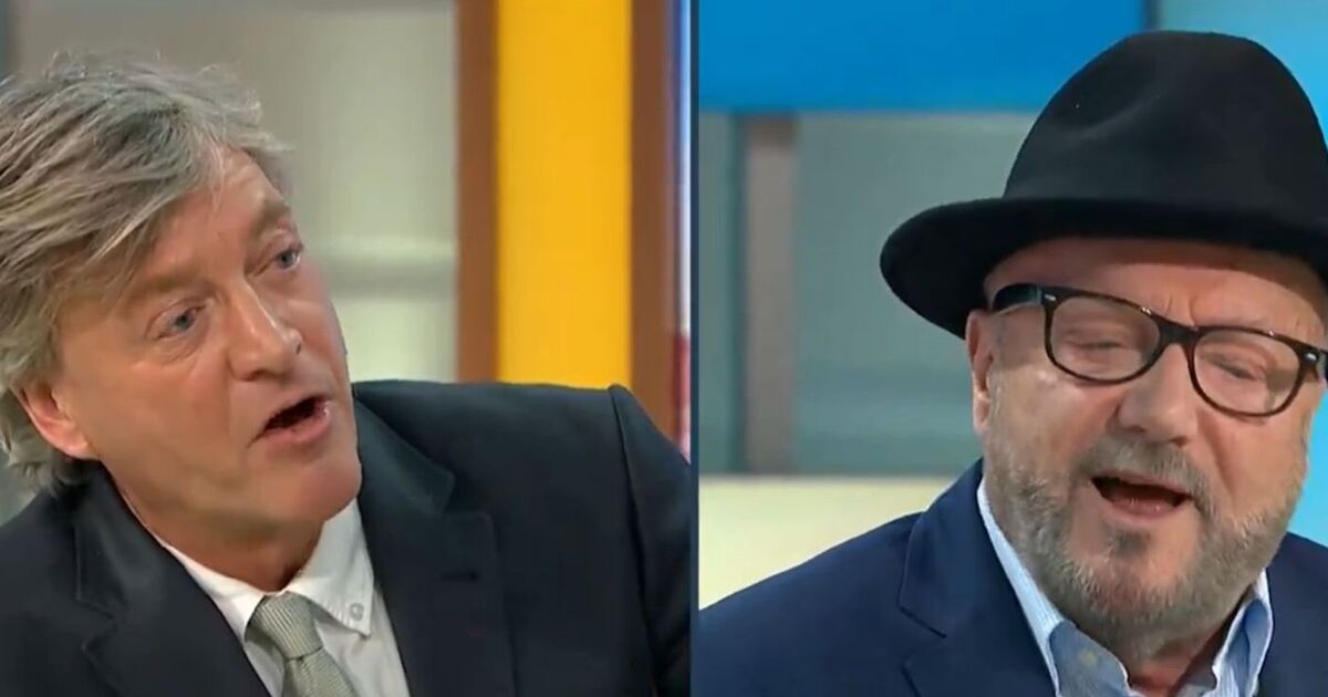 George Galloway rages at Richard Madeley over 'unaired' question on Good Morning Britain