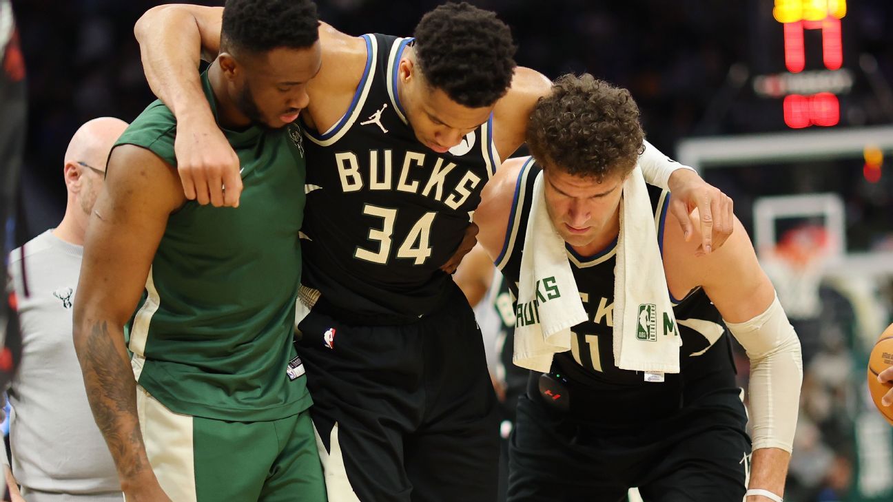 Giannis helped off with calf injury, set for MRI