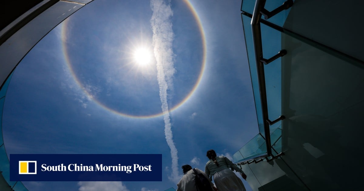Halo effect hits Hong Kong, dazzling public with natural sun phenomenon
