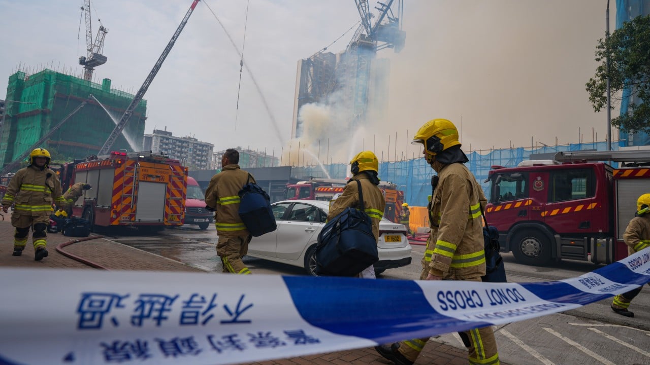Hong Kong construction site blaze mostly put out after burning for 40 hours