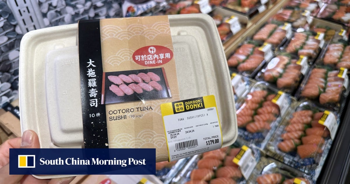Hong Kong plastics ban: takeaway sushi can be consumed in plastic boxes at supermarkets, environment authorities say