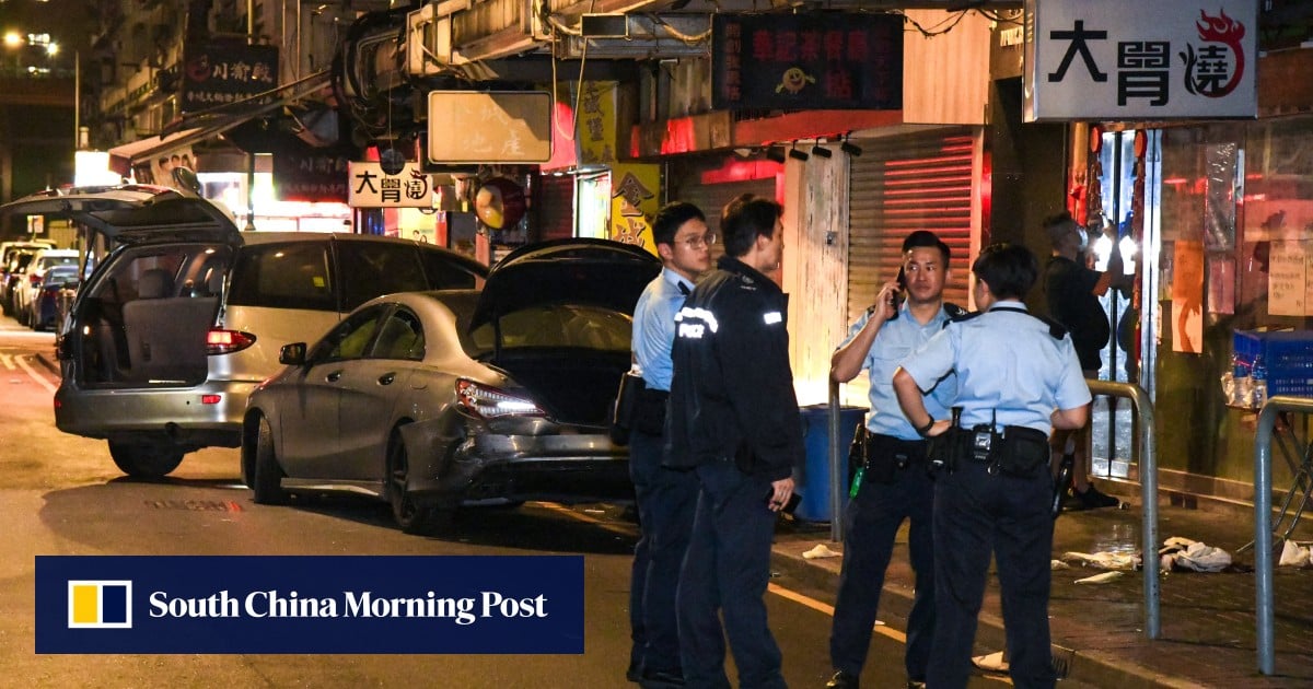 Hong Kong police hunt for attackers who staged car ambush that left 1 man injured