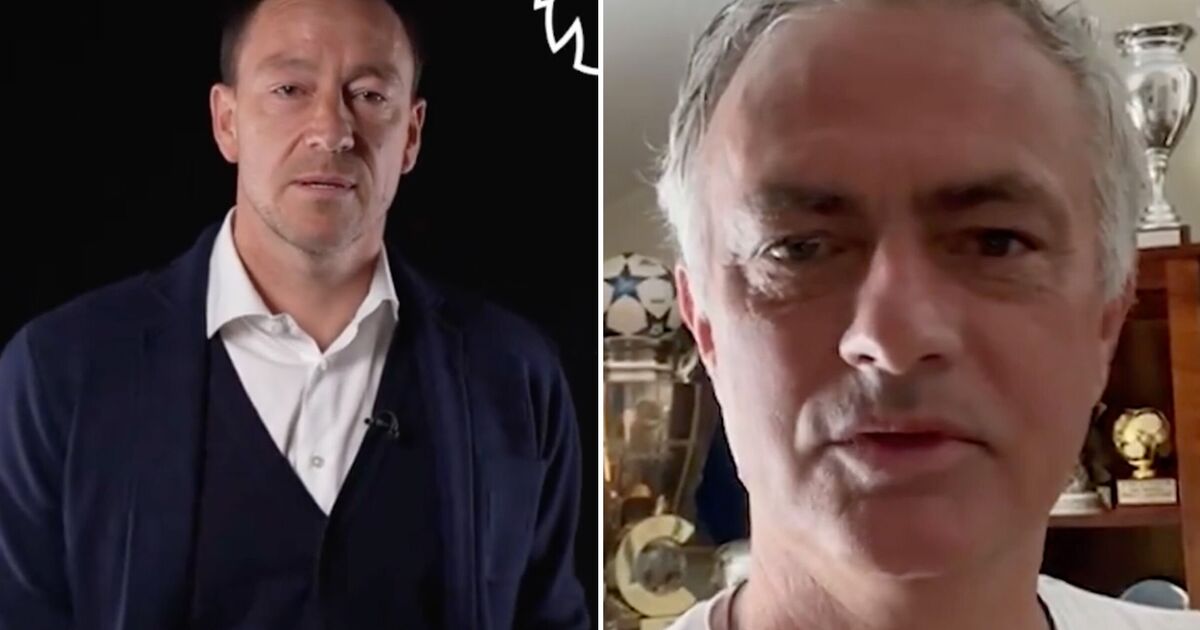 John Terry fights back tears after Jose Mourinho sends emotional message to Chelsea icon