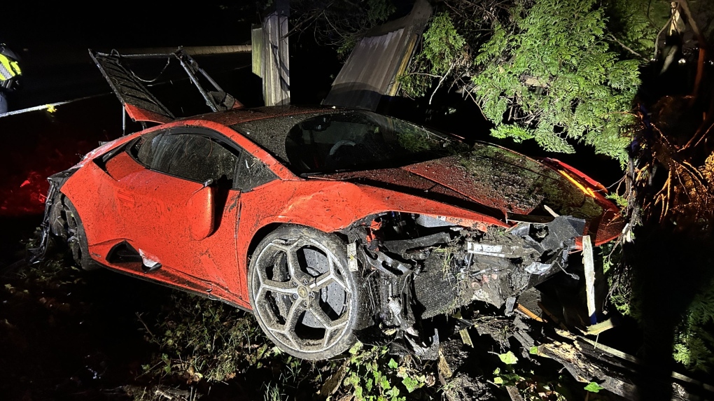 Lamborghini written off after 13-year-old takes it for a joyride: West Vancouver police
