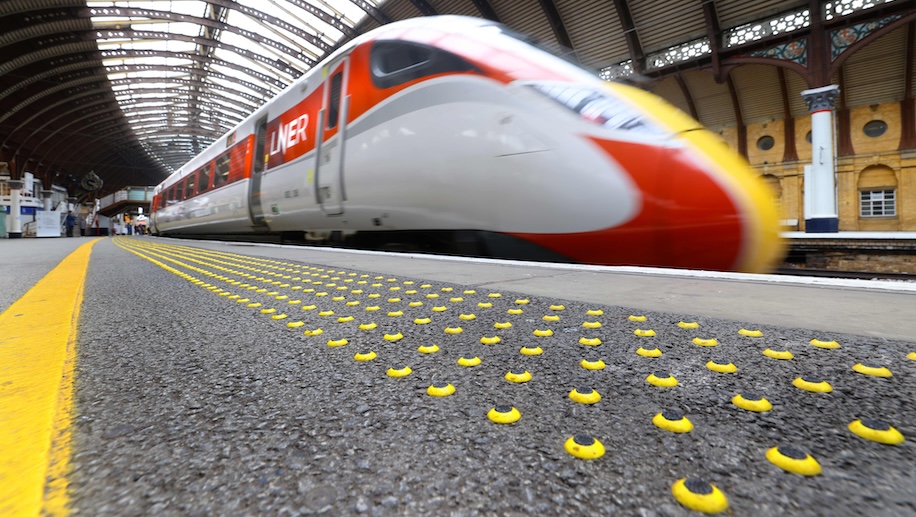 LNER installs 600,000 studs on platforms to enhance accessibility