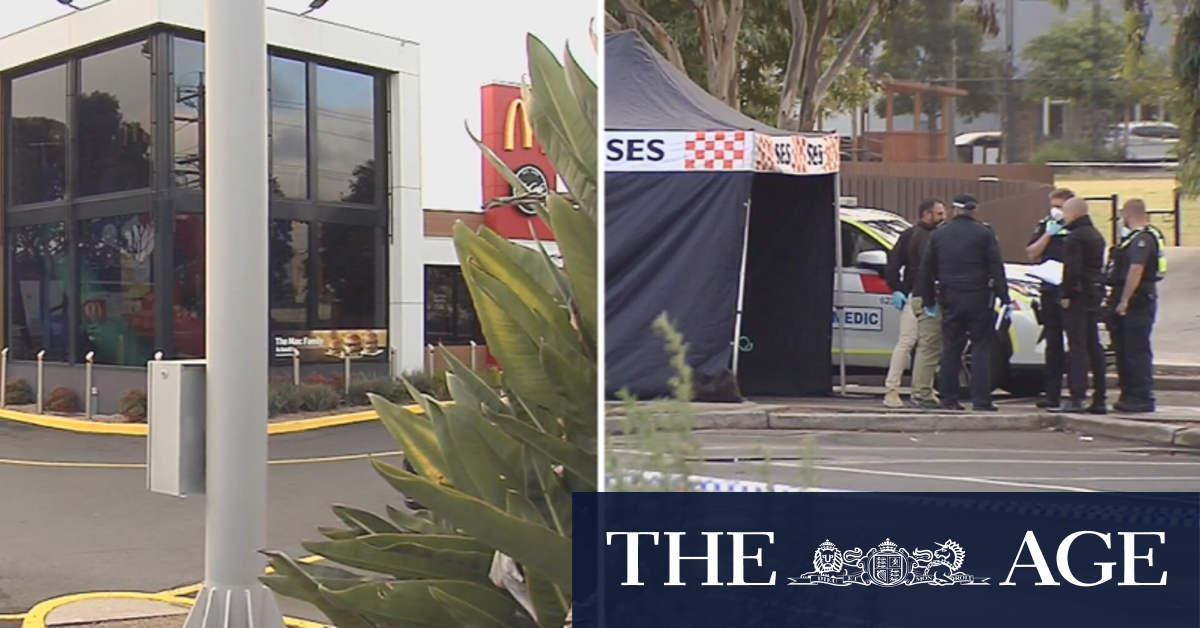 Man in hospital after stabbing outside McDonald's outlet in Melbourne