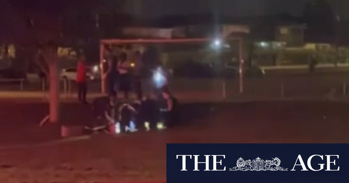 Man slashed across neck with box cutter during Sydney soccer match