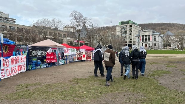McGill says Pro-Palestinian protest encampment has tripled in size