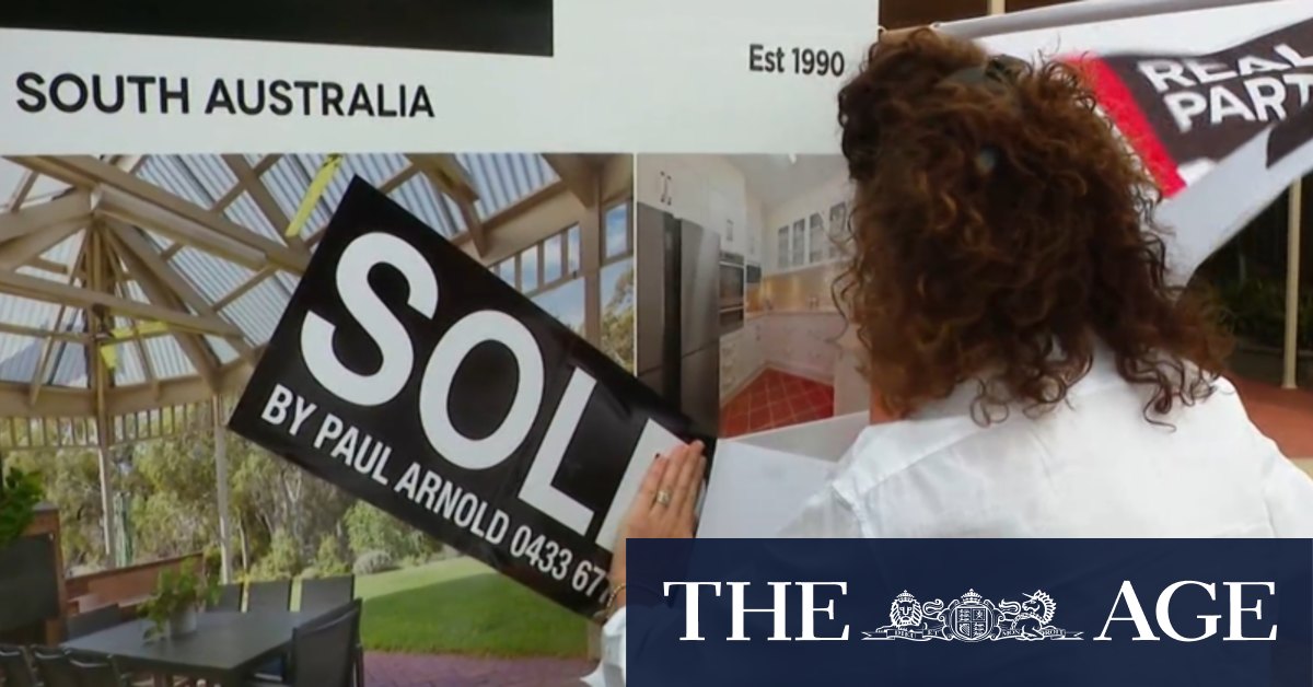 Median Adelaide house price soars