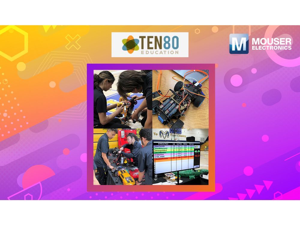 Mouser Electronics Sponsors Ten80 STEM Challenge to Empower Future Engineers and Innovators