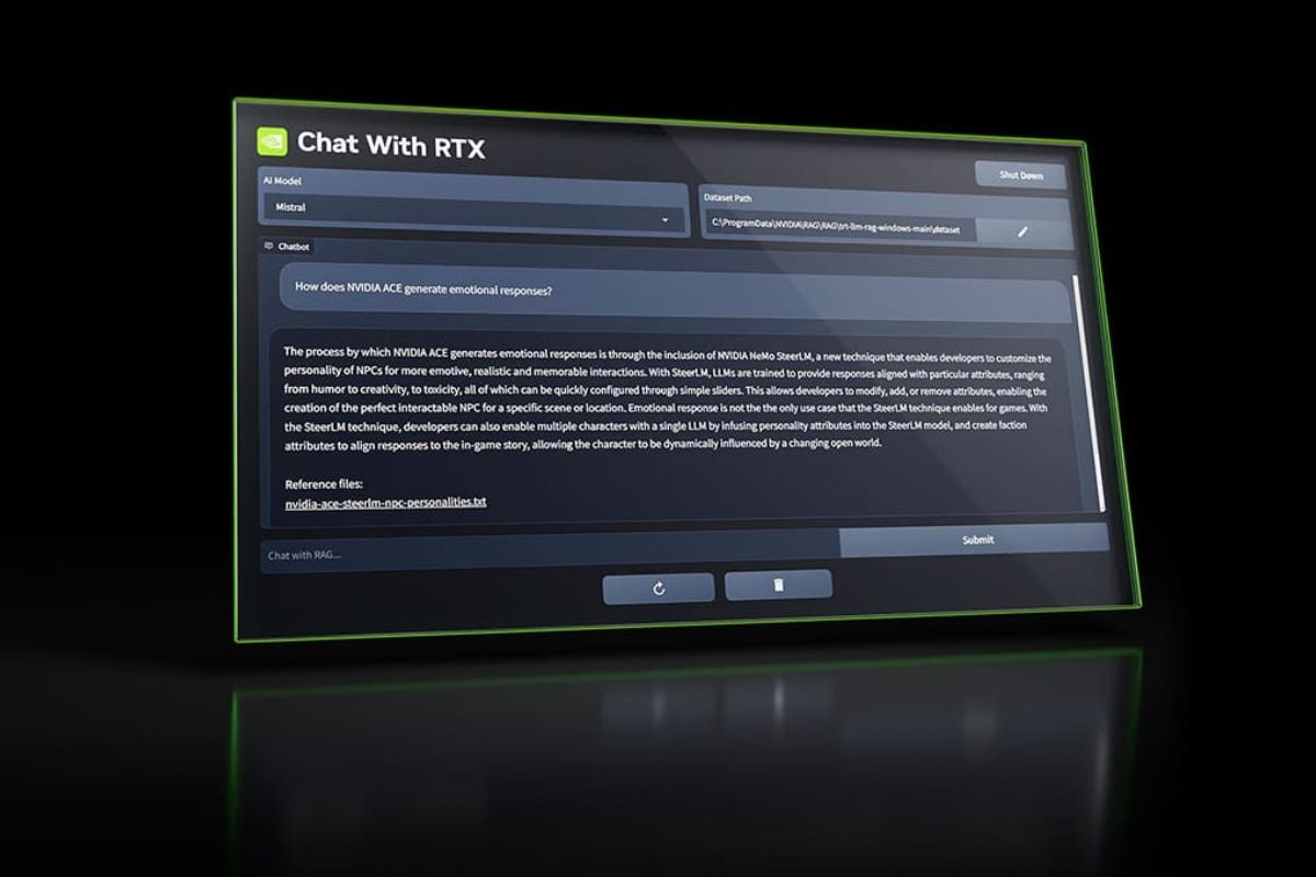 Nvidia Releases Chat With RTX, an AI Chatbot That Runs Locally on Windows PC