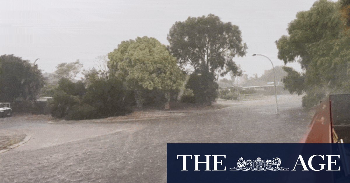 Over 100 millimetres of rain in under an hour in unprecedented Perth storm