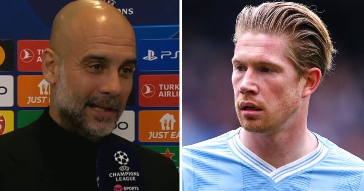 Pep Guardiola explains dropping De Bruyne as Man City face Real Madrid without talisman