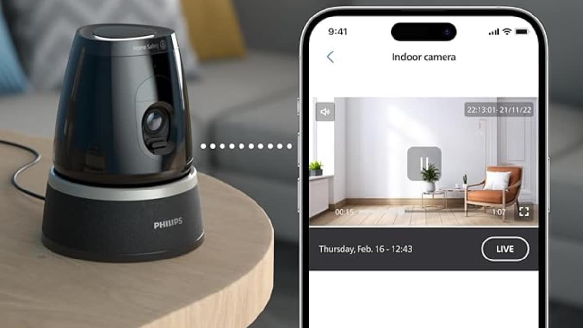 Philips 5000 Series Indoor 360-Degree Security Camera With Offline Recording Launched in India