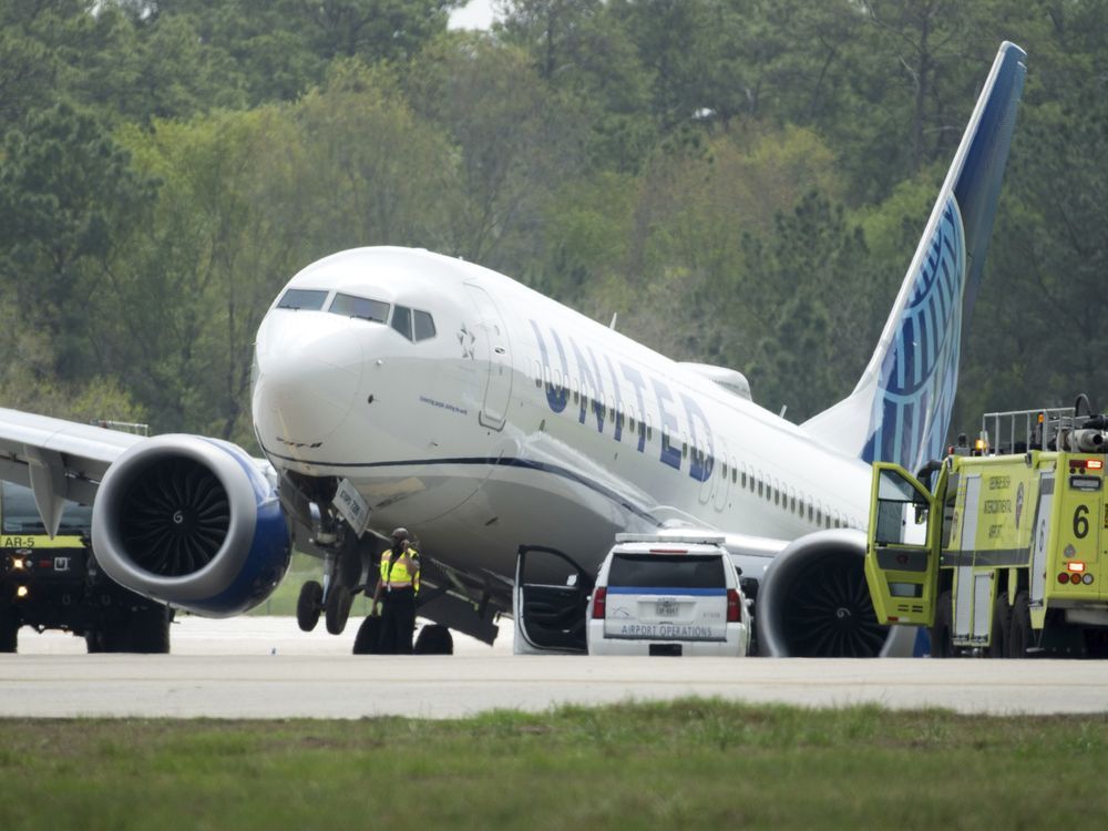 Pilot says brakes seemed less effective than usual before a United Airlines jet slid off a taxiway