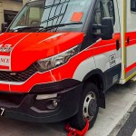 PSP locks ambulance for illegal parking and unpaid road tax