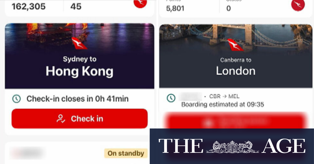 Qantas app users report privacy glitch